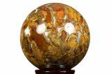 Polished Orbicular King Cobra Jasper Sphere - India #311727-1